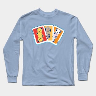 Sooty Playing Card Trio Long Sleeve T-Shirt